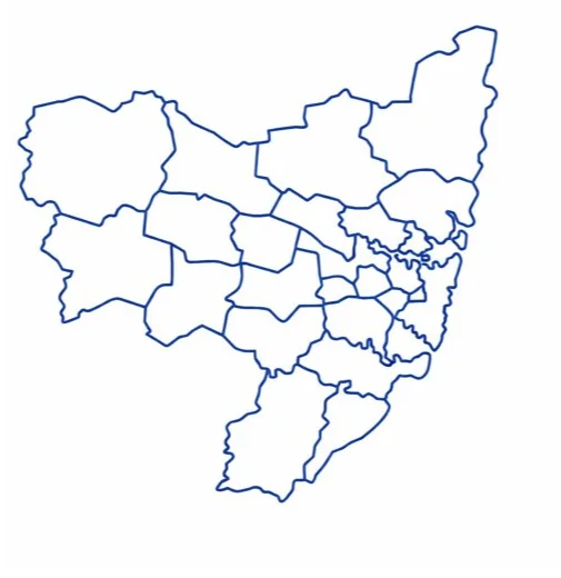 Greater Sydney catering coverage map